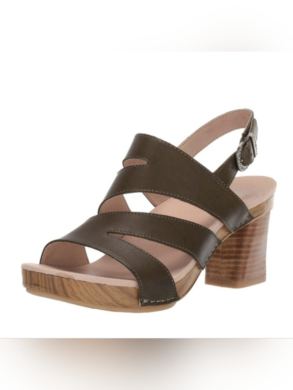 DANSKO Ashlee Slingback Sandals Strappy Cut-Out Leather Platform Pumps